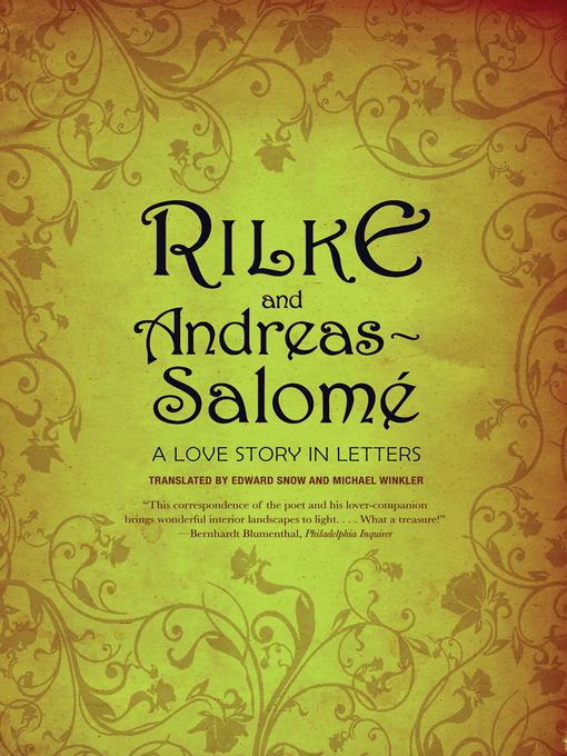 Title details for Rilke and Andreas-Salomé by Rainer Maria Rilke - Wait list